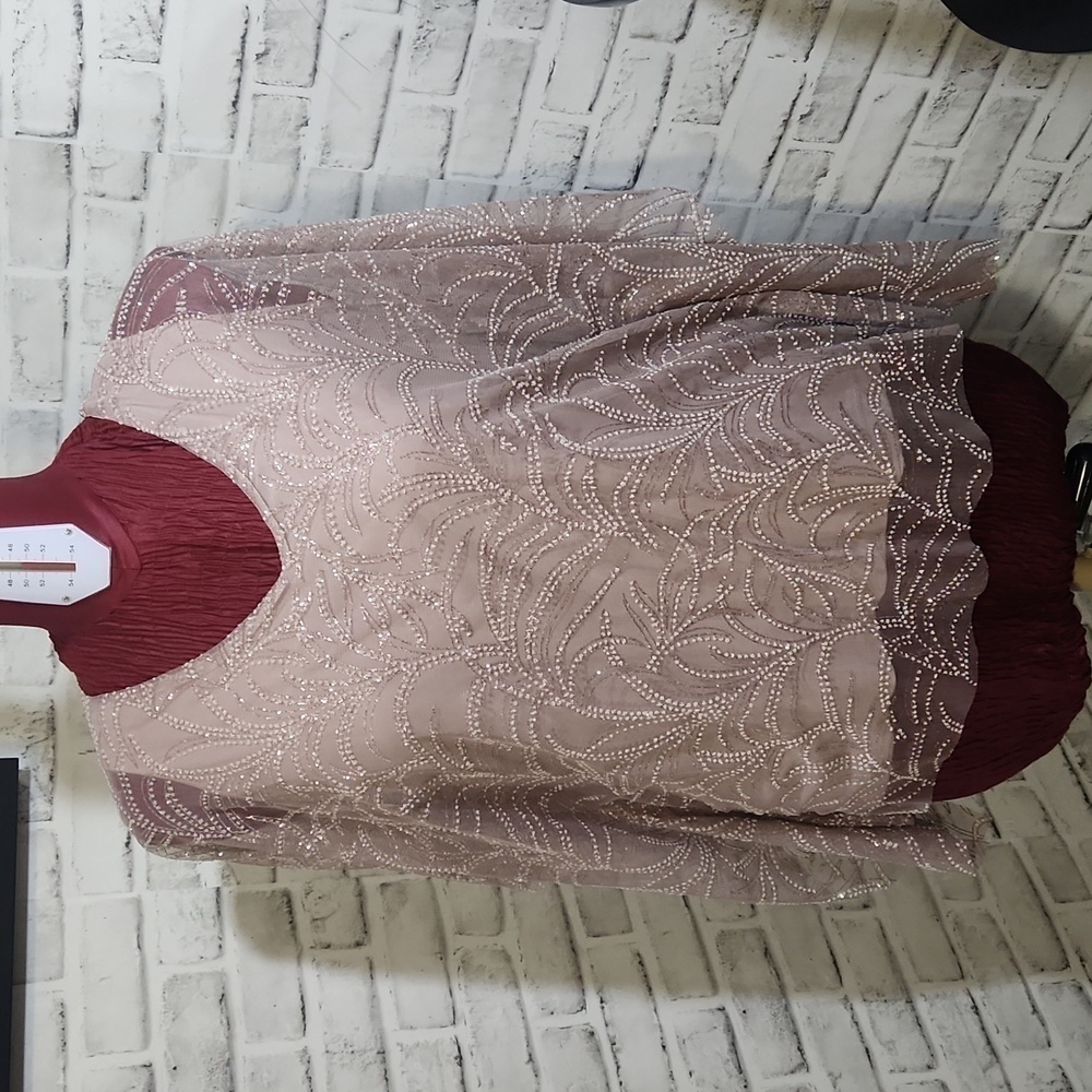 ONYX Nite SZ M Dressy Bling Blouse